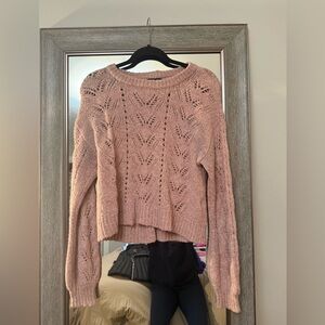 American Eagle Pink Knit Sweater